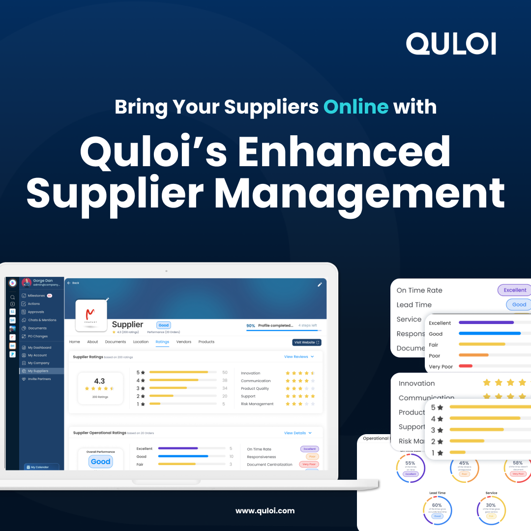 Quloi Adds New Supplier Management Module to Its Innovative Supply Chain Platform